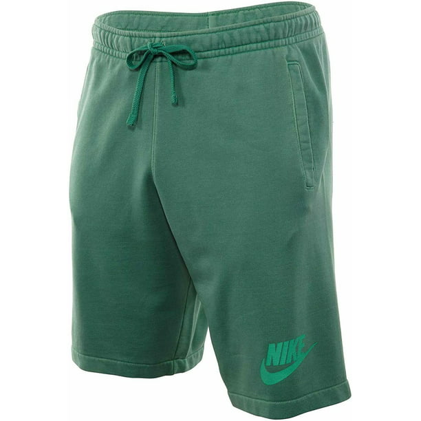 Nike - Nike HBR Men's Washed Sweat Shorts Green Noise/White Size L ...