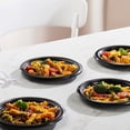 thumbnail image 2 of PLASTICPRO 7" Black Plastic Plates Lightweight Disposable Plates for Parties, 100-Pack, 2 of 7