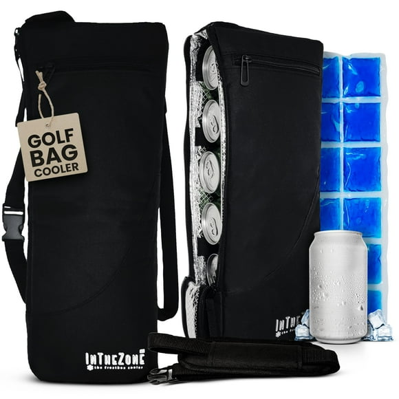Bolsa Térmica para Golf Frostbox Aislada para 6 Latas de Cerveza Negra