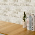 thumbnail image 3 of Azulejos Autoadhesivos para Pared de Baño, Resistentes Al Agua, de Piedra Beige, 10 Láminas., 3 of 5
