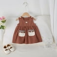 thumbnail image 3 of Nuevo vestido informal sin mangas de verano para niñas de 0 a 4 años, vestidos de princesa con bolsillo de retales de estilo Retro para niños, ropa para bebés y niños, 3 of 6