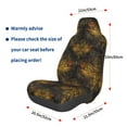 thumbnail image 3 of Wukai Gold Dragonfly Mandala Full Set Car Seat Covers with Soft Padding Universal Auto Front Seats Protector and Cushion Mat, 3 of 5