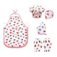 thumbnail image 4 of Kids Cooking and Baking Set 11 PCS with Chef Hat Apron Oven Mitt Oversleeves Kitchen, 4 of 7