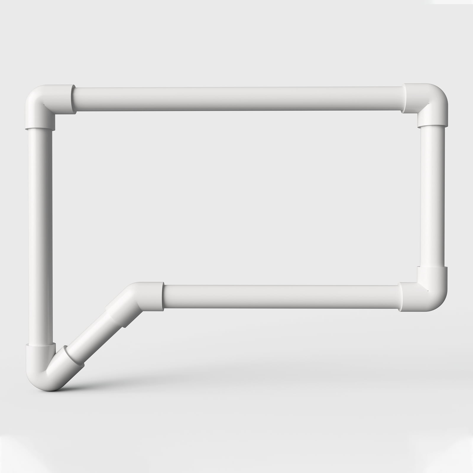 Unique Bargains 90 Degree Elbow Pipe Fittings Connector for Applications White