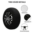 thumbnail image 2 of Honeii Gnome Camping Fishing Print Tire Covers, Waterproof Anti-UV Sun Snow Rain Tire Covers for Trailers, RV, Camper, SUV, Truck-, 2 of 6