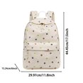 thumbnail image 3 of FDDMis Quilted Backpack for Women Travel Backpacks Theft Proof Backpack Mini Travel Backpack Technician Backpack Mens Black Backpack Mochila De Niña, White, 3 of 4