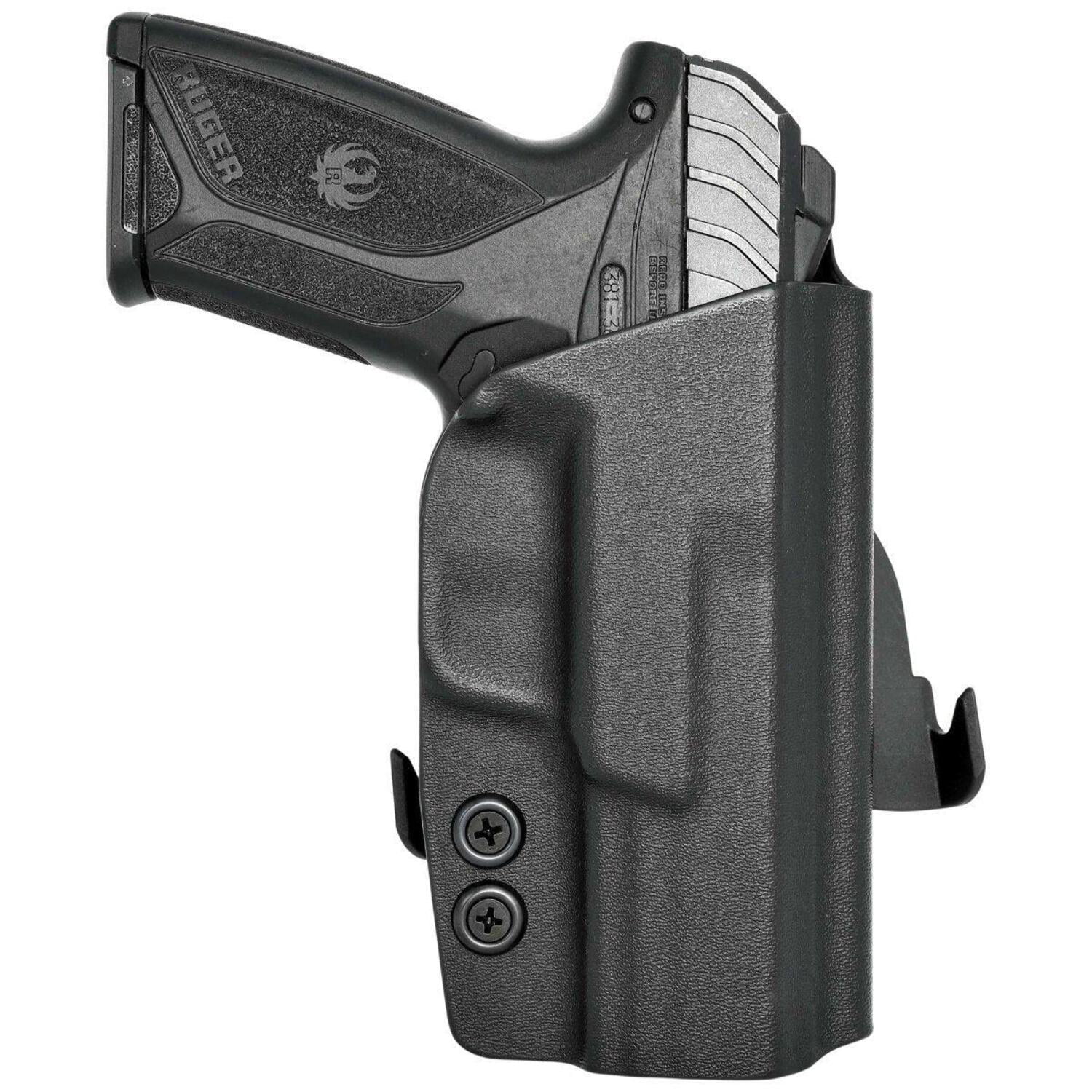 Rounded OWB KYDEX Paddle Holster, Ruger Security-9, Left Hand, Black, RGR-SCRTY9