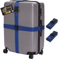 thumbnail image 1 of Correas de equipaje GORILLA GRIP, resistentes, ajustables, paquete de 2, azules, 1 of 9