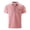 Pink, variant on NOLDARES Men's Muscle Fit Ribbed Knit Polo Shirt Short Sleeve Collared Golf Beach Vacation Tops(Pink,2XL)