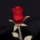 thumbnail image 3 of Broches de rosas para mujeres y hombres, chapados en oro, esmalte floral, alfileres de solapa, bufanda de boda, vestido de fiesta, joyería nupcial, 3 of 5