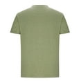 thumbnail image 4 of RYRJJ Men's Short Sleeve Cotton T-Shirts Casual Crew Neck Workout Athletic Tee Shirt Summer Soft Comfy Basic Tops(z1-Green,M), 4 of 5