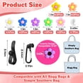 thumbnail image 2 of 23Pcs Flower Pearl Charms - Compatible with Bogg Bag & Simply Southern Totes, Decoration Charms for All Models, with Insert Carabiner & Key Chain Hook, 2 of 7