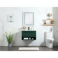 thumbnail image 6 of 30 inch single bathroom vanity in green with backsplash, 6 of 8