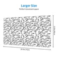thumbnail image 2 of Bingfone Hand Drawn Snake Large Gaming Mouse Pad,Extended Desk Mousepad with Stitched Edges,Non-Slip Base,Water Resist Keyboard Pad for Gamer, Office & Home, 29.5 x 16 in, 2 of 6