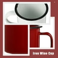 thumbnail image 5 of 2pcs Enamelware Coffee Mug Camping Mug Vintage Metal Water Cup Cup Drinking Tumbler for Tea Beverage White Red, 5 of 6