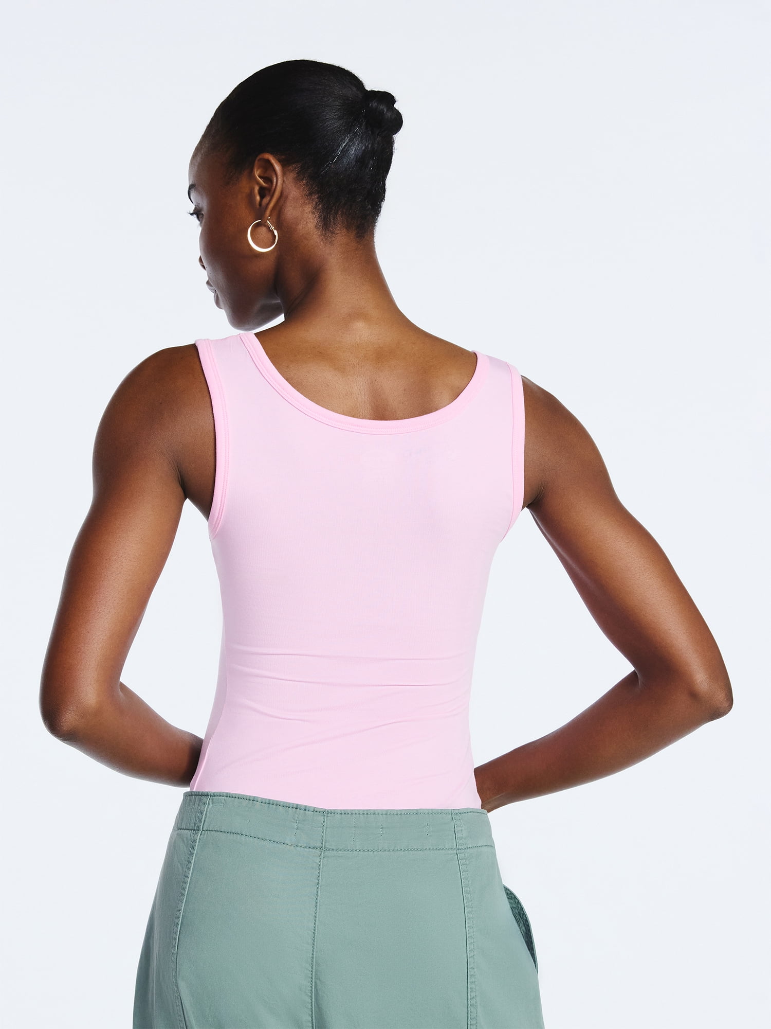 Scoop Women’s Square Neck Tank Top, Sizes XS-XXL