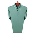 thumbnail image 6 of USNSM Men's Classic Fit Long Sleeve Golf Shirts Athletic Casual Travel Performance Collared Shirt Lightweight Soft Comfy Solid Tees Green XXL, 6 of 6