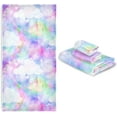 thumbnail image 7 of Dreamtimes 3 PCS Towel Galaxy Cloud Print Cotton Bath Towel Set (1 Bath Towel, 1 Hand Towel, 1 Washcloth) for Bathroom, Super Soft and Quick Dry Towels, 7 of 7