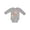 AC-Heather Grey, variant on Sock Monkey Gingerbread Boys or Girls Long Sleeve Baby Bodysuit
