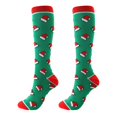thumbnail image 3 of 3 Pairs Christmas Compression Socks for Women & Men Circulation 15-20 mmHg - Better Blood Flow, Swelling , Best Support for Medical, Running, Nursing,Christmas Gifts for Nurses Travel Pregnancy, 3 of 7