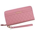 thumbnail image 1 of Double Zipper Long Clutch Wallet Fashion Smartphone Wallet Wristlet Zip Wallet, 1 of 10