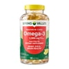 Spring Valley Omega-3 Fish Oil Brain & Heart Health Dietary Supplement Softgels, 2000 mg, 180 Count