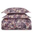 thumbnail image 1 of Sky Shadow Floral Twill Duvet Cover Set, King, Purple, 1 of 2