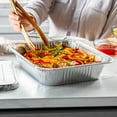 thumbnail image 4 of GUSTO 9x13 Disposable Aluminum Foil Pans Baking Pan Catering Trays, 30-Pack, 4 of 9