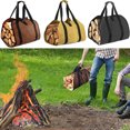 thumbnail image 2 of WEISIPU Canvas Log Carrier Bag Heavy Duty Firewood Log Tote Bag Carrier for Indoor Stoves Firewood Carry Bag Holder with Handles for Outdoor Camping Trip, 2 of 3