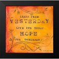 thumbnail image 2 of Kinnison, Carolyn 15x15 Black Modern Framed Museum Art Print Titled - Learn Live Hope II, 2 of 5