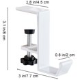 thumbnail image 3 of Headphone Hanger Headset Stand Hook - Under Desk Hook for Headphones Aluminum Headphone Holder Rack Hook for Audio, Studio, Gaming Headphones, 3 of 6