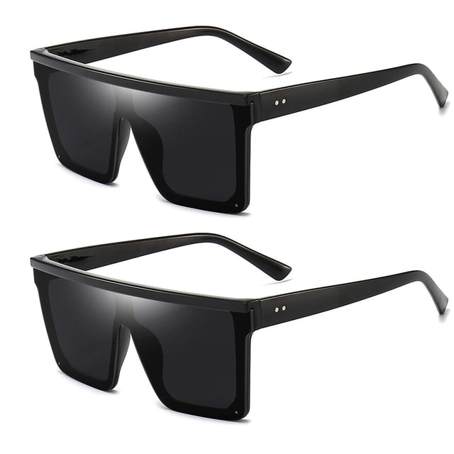 Gafas de sol cuadradas Dollger oversize para mujer y hombre negras