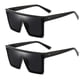 thumbnail image 1 of Gafas de sol cuadradas Dollger oversize para mujer y hombre negras, 1 of 8