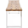 thumbnail image 7 of Goliath Acacia Wood Outdoor Dining Bench, Teak and White, 7 of 7