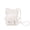 White, variant on Animal Elephant Shaped Mini Crossbody Bag for Women and Girls, Cute PU Leather Shoulder Purse with Coin Pocket and Stitching Detail, Holds Lipstick and Small Essentials in Pink for Casual Travel