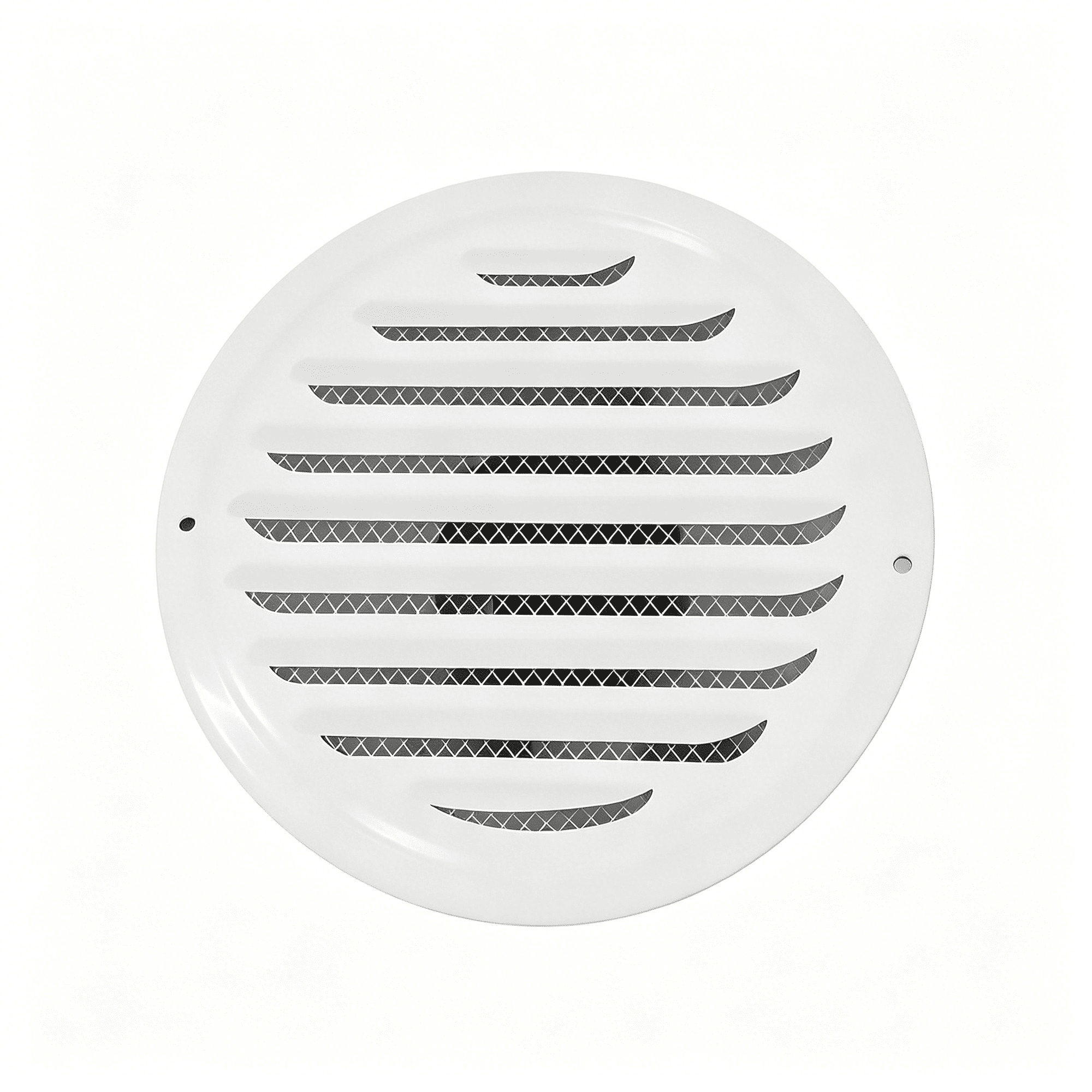 ZHZFKQ 4" Round Soffit Vents White Stainless Steel Soffit Vents Wall/Ceiling Vent Cover with Mesh Screen for Bathroom,Dryer,& Attic（1 Pack)
