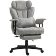 thumbnail image 6 of Demi Bonn Office Desk Chair with Foot Rest, Lumbar Support, Reclining Function and Wide Seat, Ergonomic Computer Chair for Home Office Work Comfort, Gray, 6 of 7