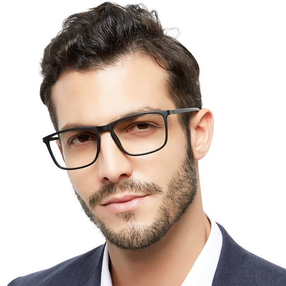 MARE AZZURO Lightweight Reading Glasses Men Designer Readers (Black,), Polycarbonate Lens