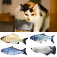 thumbnail image 1 of Flmtop Jouet Interactif en Peluche Réaliste de Simulation Électrique Poisson Saumon Qui Floppe et Remue, 1 of 9