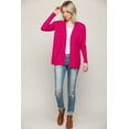 thumbnail image 5 of Made by Johnny Women's Women's Open Front Knit Cardigan XXXL MAGENTA, 5 of 6