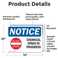 thumbnail image 2 of (2 Pack) Chemical Spray In Progress Sign, 2 of 7