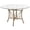 Clear Top/Matte Gold Frame, variant on Flash Furniture Princeton 48'' Round Glass Dining Table with Black Metal Frame