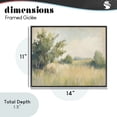 thumbnail image 4 of Stupell Industries Transitional Summer Green Meadow Black Framed Giclee Art, 14 x 11, by Kim Allen, 4 of 8