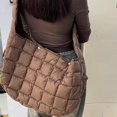 thumbnail image 5 of Bolso de mano informal coreano para mujer, bolso de mano de diseñador de lujo, bolso de hombro de gran capacidad cuadrado con bordado de poliéster, novedad de 2024, 5 of 5