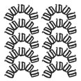 thumbnail image 5 of HIAKDOFT G-Shaped Plastic Replacement Clips 60Pcs for Backpack and Luggage in Black, 5 of 8