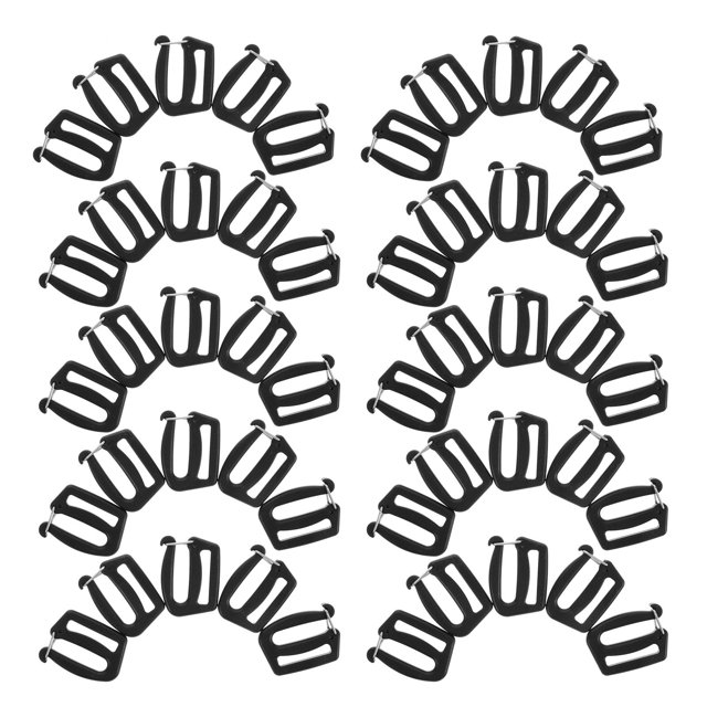 AURARMLET 60Ud Clips De Gancho G Para Mochilas Con Ajustable Y Resistente En Negro