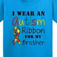 thumbnail image 4 of Inktastic I Wear an Autism Ribbon for My Brother Youth T-Shirt, 4 of 5