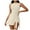 Beige, variant on Women's Sports Dress - Strap Casual Fitness Yoga Tennis Dress with Back Design
