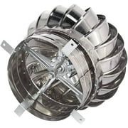 Stainless Steel Turbine Roof Vent, 8-12Inch Wind Turbine Cap Vent, Automatic Rotation, Easy To Install (Color: One Color, Size: 110mm)