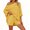 Yellow, variant on 2 PCS Off Shoulder Women's Outfits Sweater Sets Knit Top Shorts Matching Suits Cute Pajama Lounge Set
